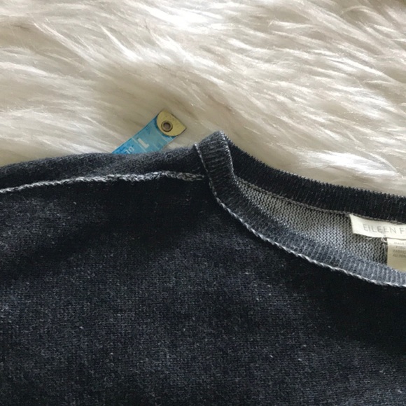 Eileen Fisher dark grey sweater - Picture 4 of 5